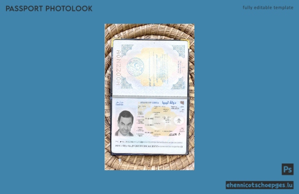Beispielansicht für ein libysches Passfoto